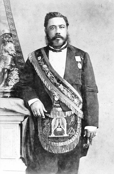 King Kalakaua, Worshipful Master of Lodge Le Progres De l’Oceanie, Hawaii's First Masonic Lodge